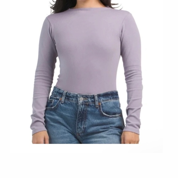 ZARA Lilac Open Back Long Sleeve Top (XS/S) - Limitless Contour Collection - Picture 6 of 10